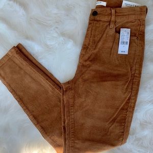 Corduroy High Waist Jeggings
